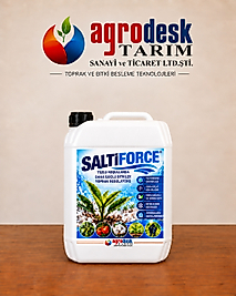 SALTIFORCE® LIQUID — Tuzluluk stresi ve kök bölgesi yönetimine yönelik sıvı toprak düzenleyici. 5 L