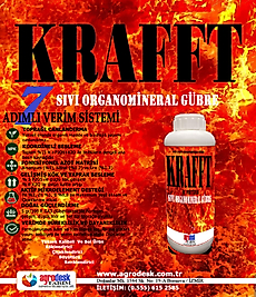 KRAFFT NPK+ (Mg + S + Fe + Zn + B) 'LI SIVI ORGANOMİNERAL  GÜBRE 1 LT